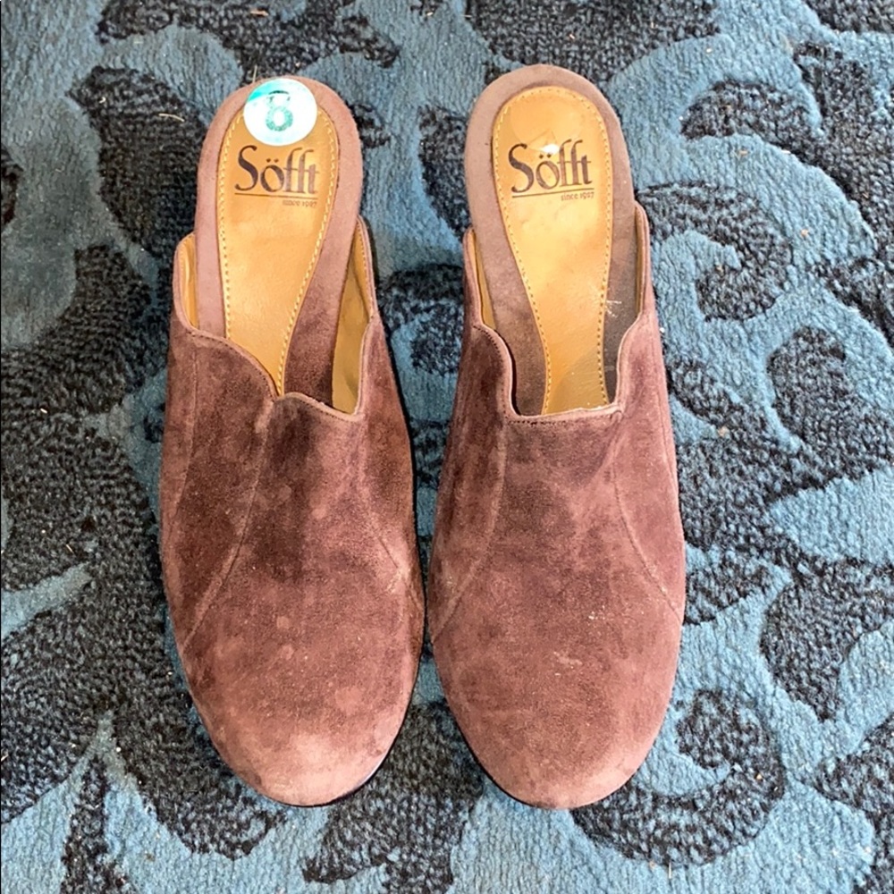 Sofft Size 8 High Heels Suede